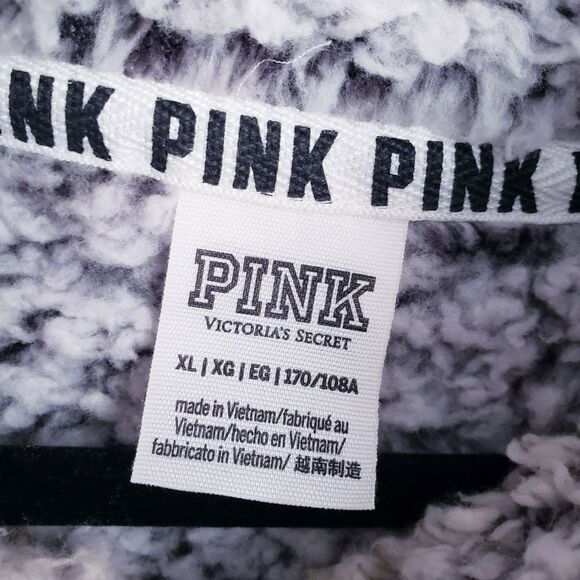 Victoria's Secret Pink Cozy Sherpa Quarter Zip Jacket - Picture 6 of 8